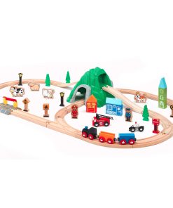 Set de tren de montaña Maxim de 50 piezas para niños con