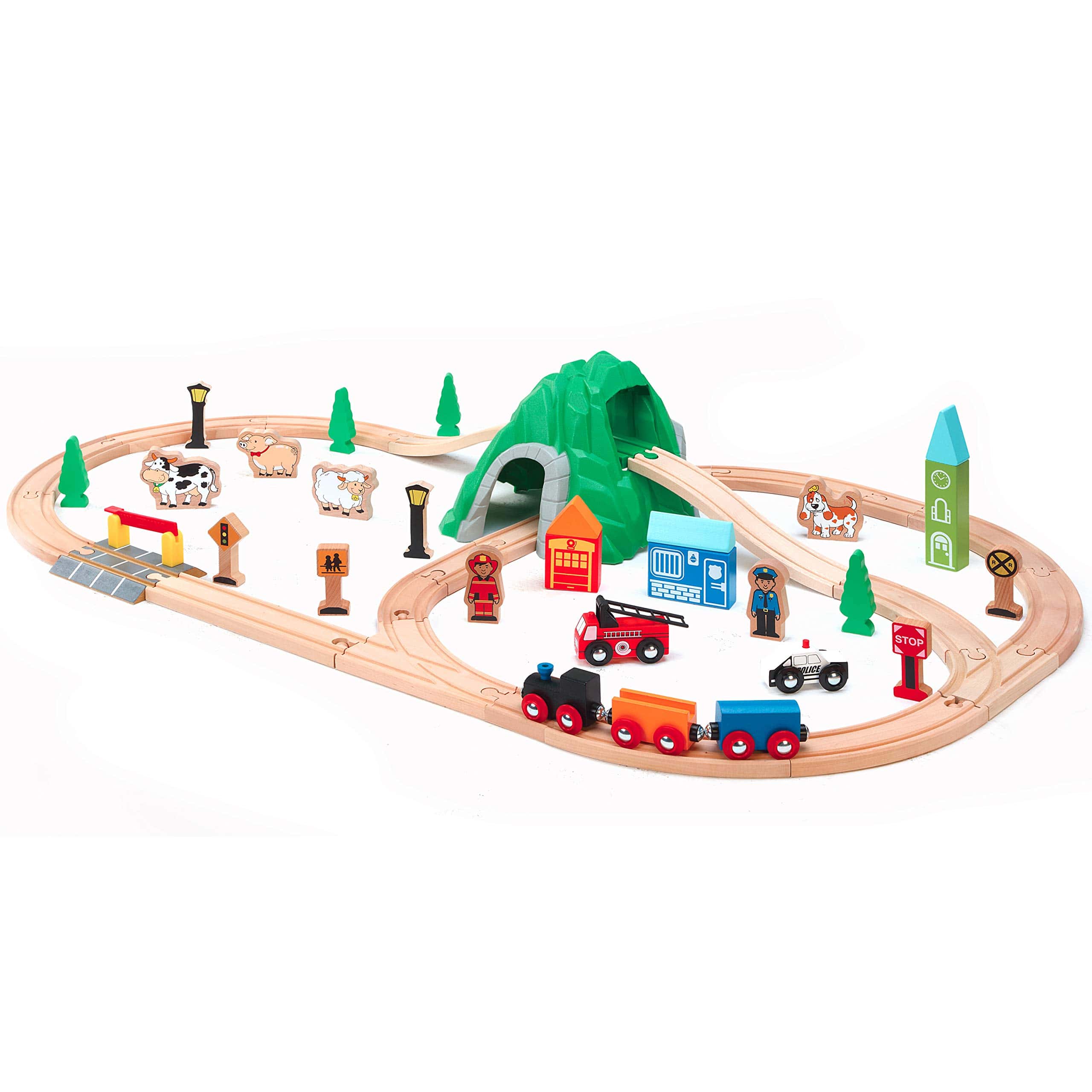 Set de tren de montaña Maxim de 50 piezas para niños con