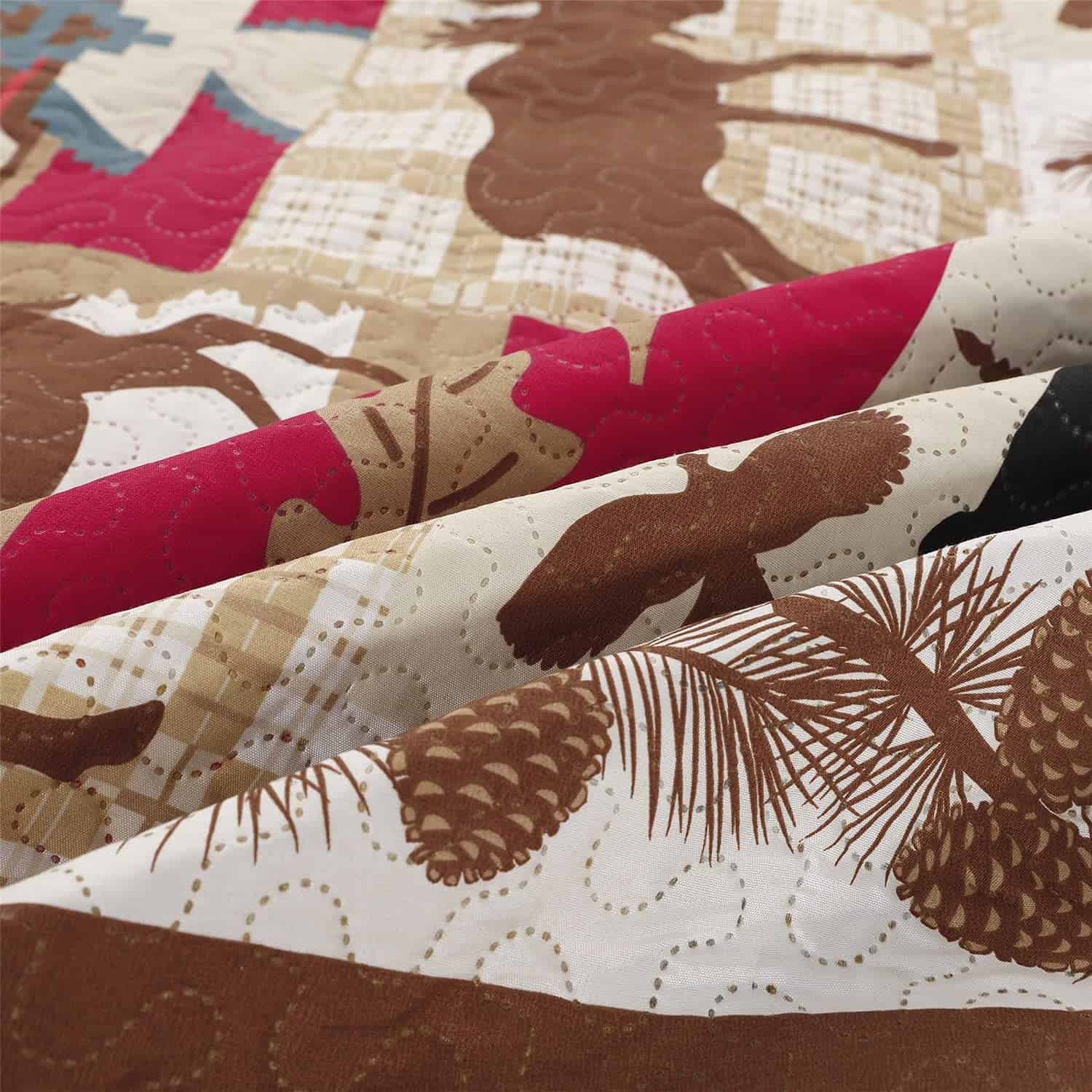 Juego de Edredón Rústico Tamaño Completo/Queen (90"x90") - Imagen 7