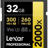 Tarjeta de Memoria Lexar 32GB Professional 2000x SDHC,