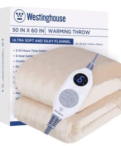 Manta Eléctrica Calefactable Westinghouse, Suave y
