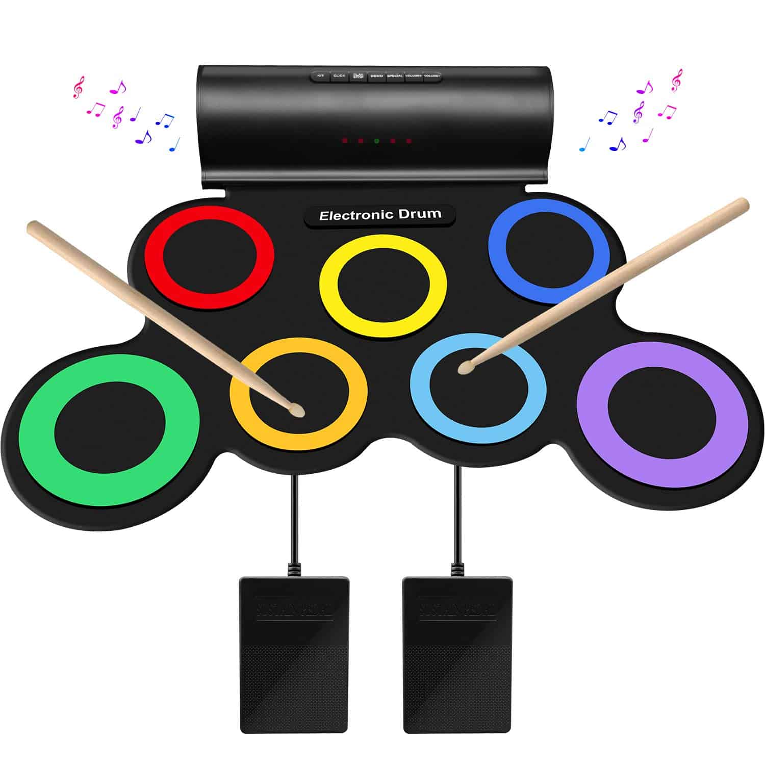 Set de Batería Electrónica SUNKOO para Niños y Adultos