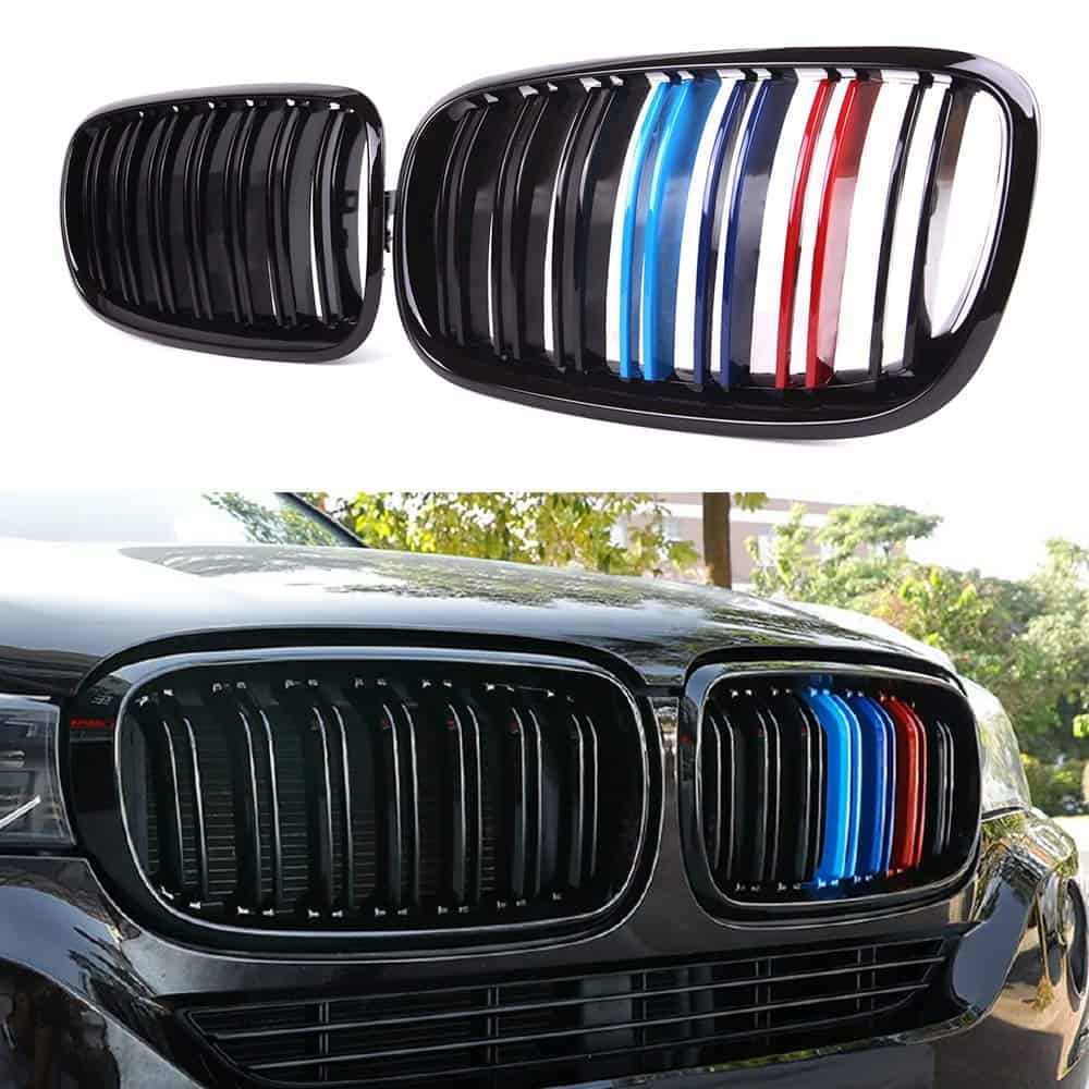 Parrilla delantera de color M para BMW X5 X6 E70 E71