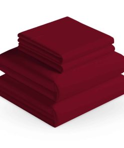 Juego de sábanas Saaz Linen de 4 piezas 100% algodón