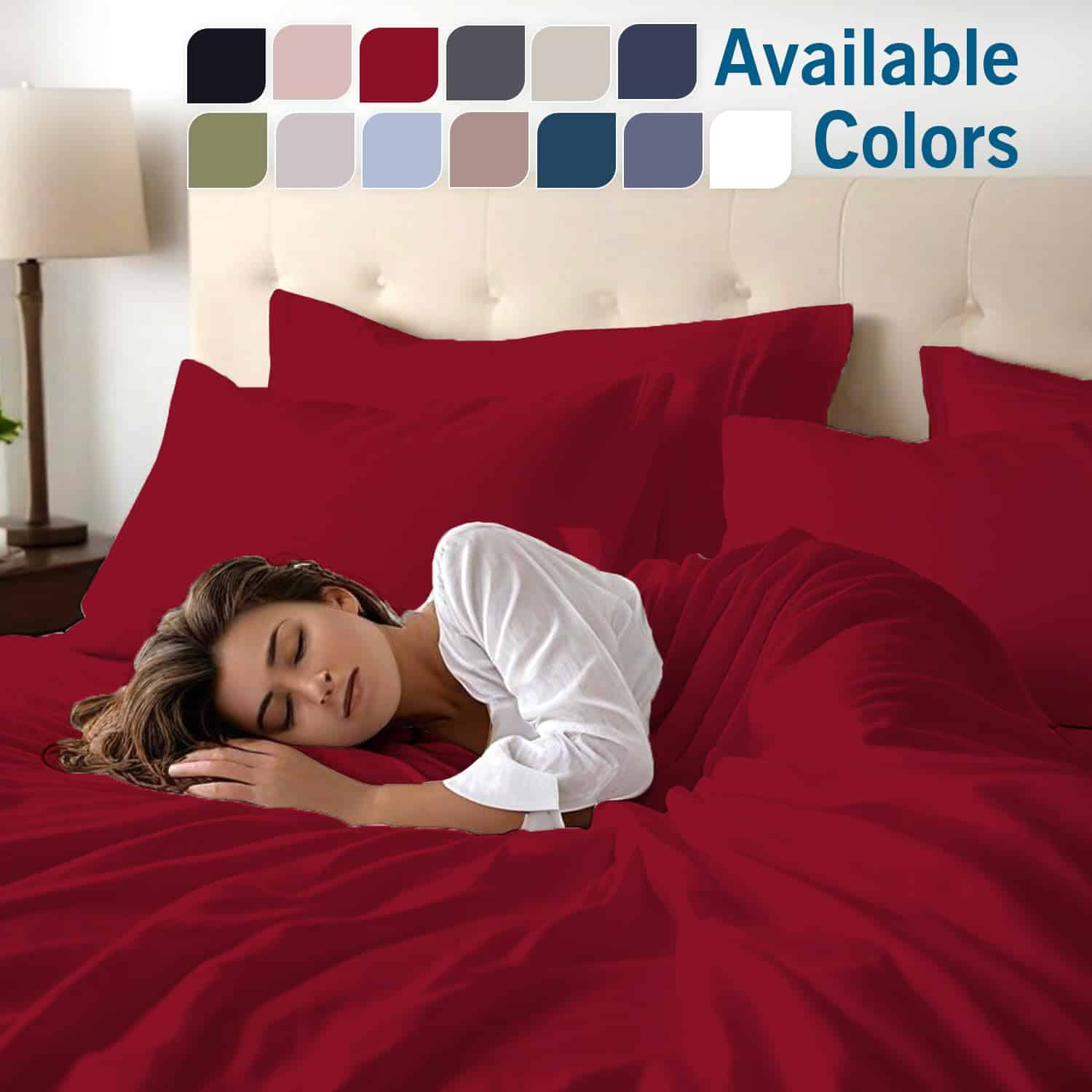 Juego de sábanas Saaz Linen de 4 piezas 100% algodón - Imagen 8