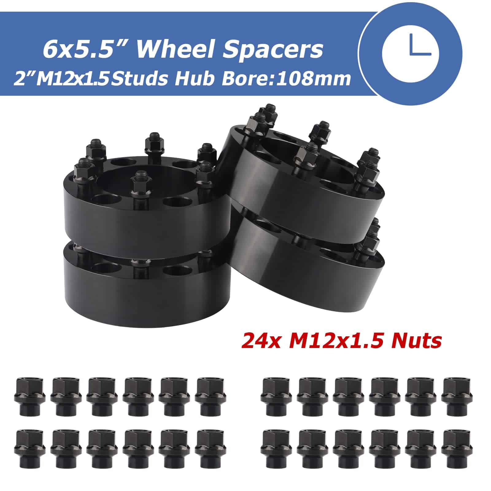 Espaciadores de Rueda 6x5.5 de 2'' para Tacoma 4Runner FJ - Imagen 4