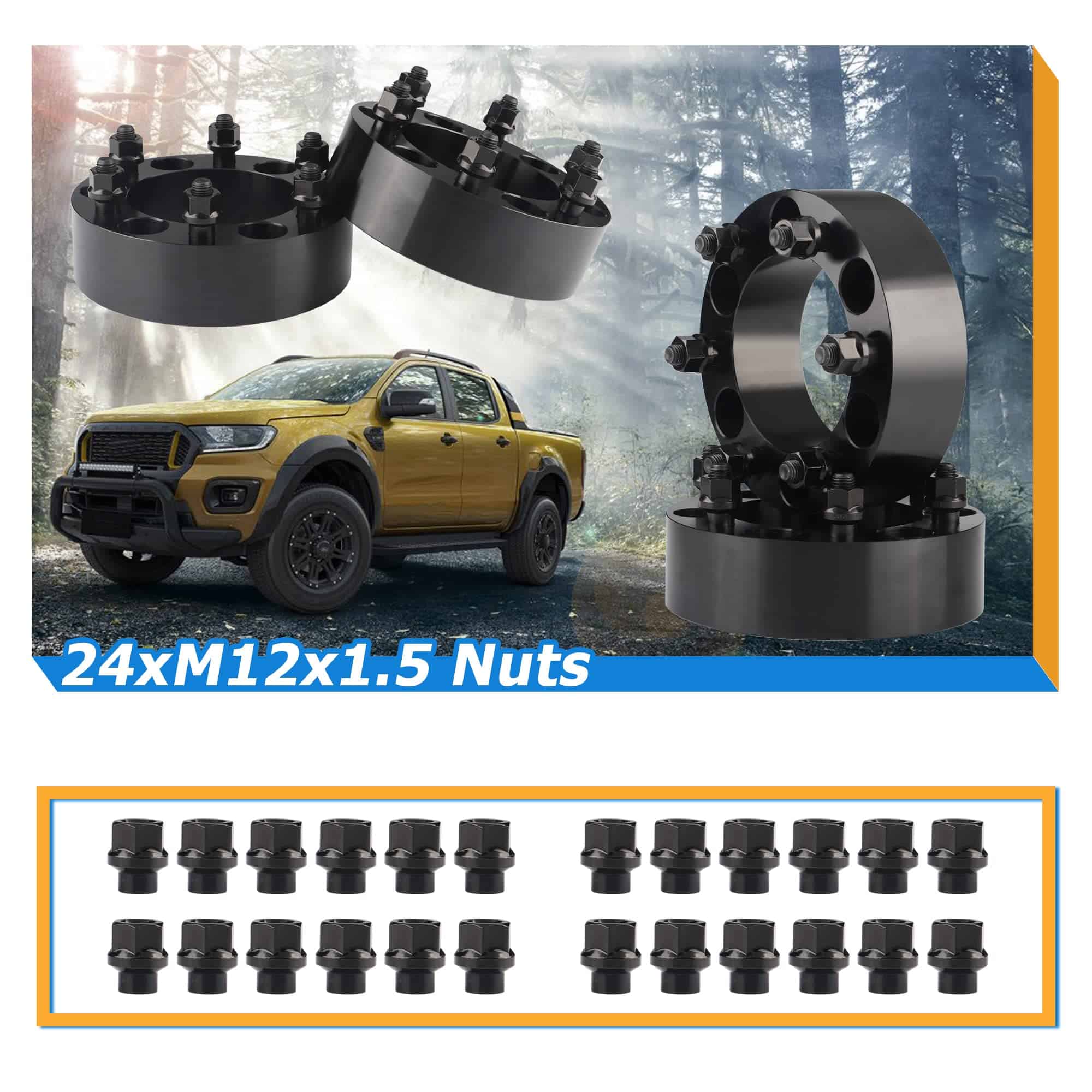 YIZBAP Separadores de Rueda 6x5.5 para Tacoma 4Runner - Imagen 4