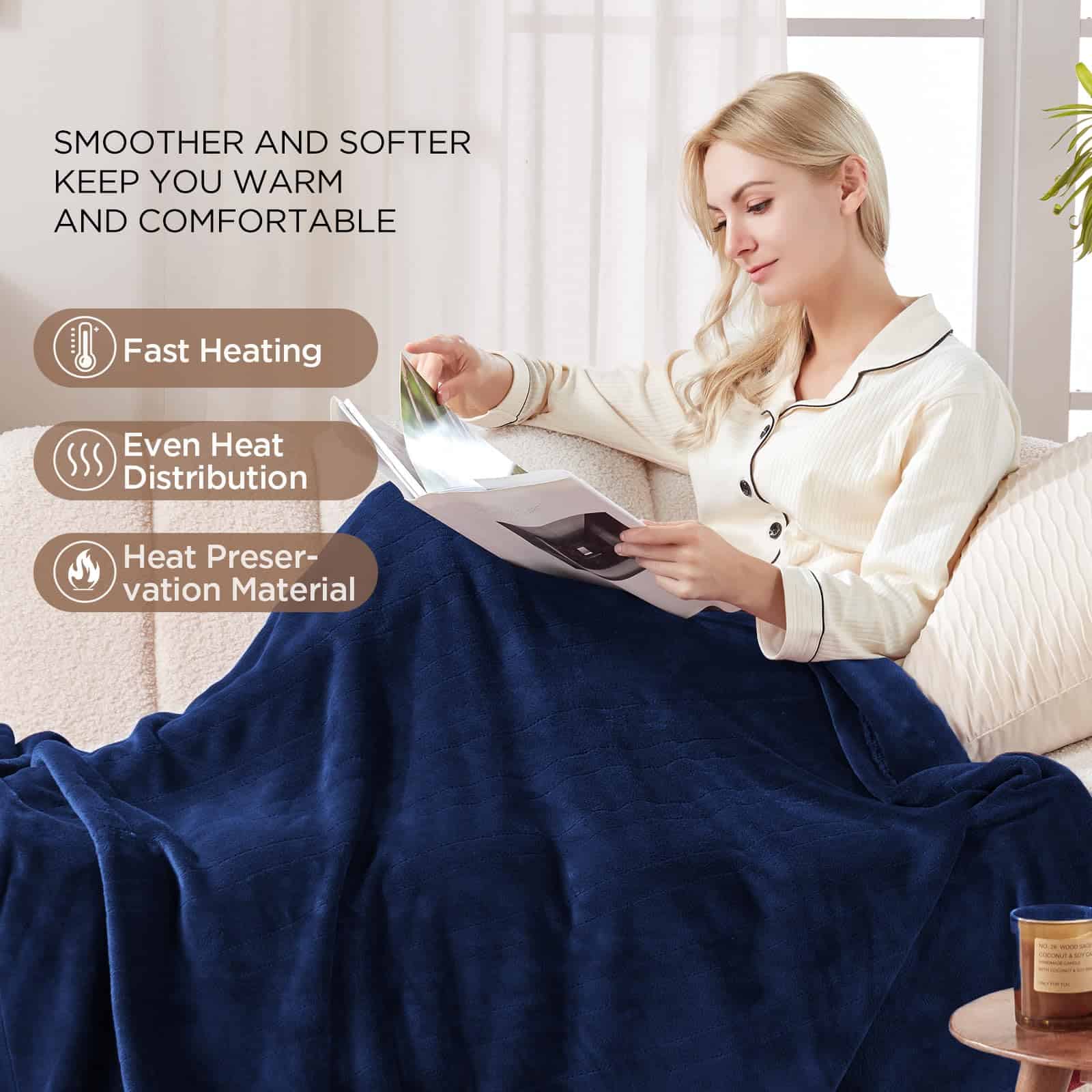 Manta Eléctrica Westinghouse, Mantita con 6 Niveles de - Imagen 3