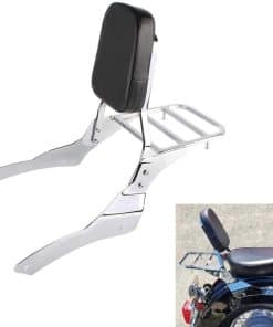 Respaldo Sissy Bar con Portaequipajes y Cojín Cómodo