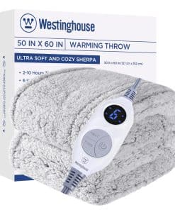 Manta eléctrica Westinghouse de tamaño individual, suave y