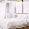 Mosquitero cuadrado de malla No-See-Um para cama Queen con