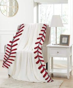 Manta de tiro con textura de béisbol linda Pindola cálida,