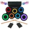 Set de Batería Electrónica, 7 Pads de Práctica, Roll-Up