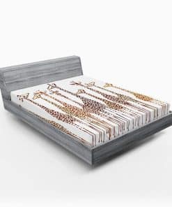 Sábana Ajustable Lunarable Savannah, Jirafas Tropicales en
