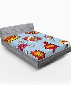 Sábana Ajustable Lunarable Superhéroe, Burbujas de Diálogo