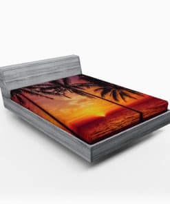 Sábana Ajustable Lunarable Tropical, Playa Tropical al