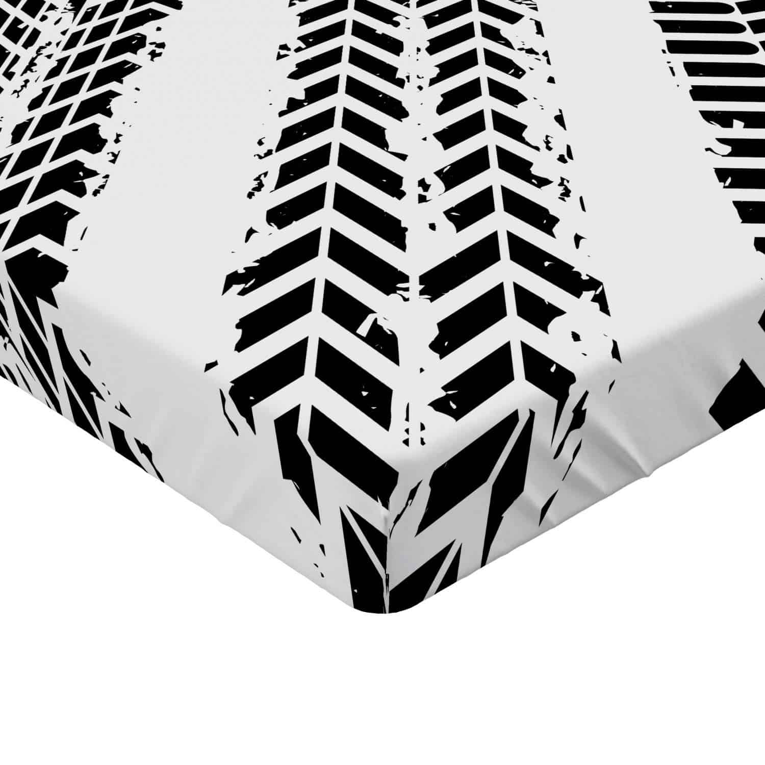 Sábana Ajustable Lunarable Dirt Bike, Huellas de Neumáticos - Imagen 4