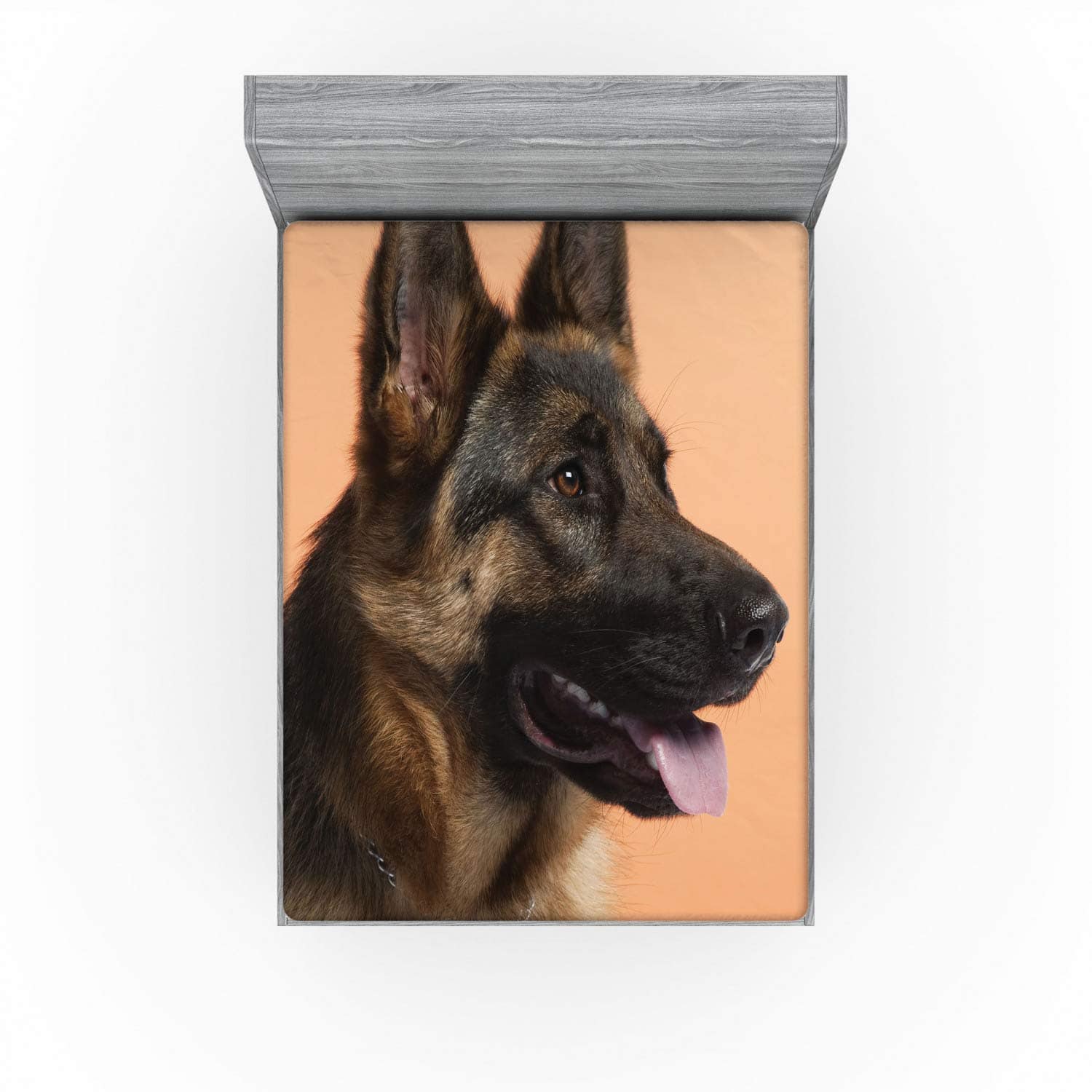 Sábana Ajustable Lunarable Pastor Alemán, Foto de Primer - Imagen 3