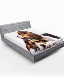 Sábana Ajustable Lunarable Beagle, Amigos Cachorros