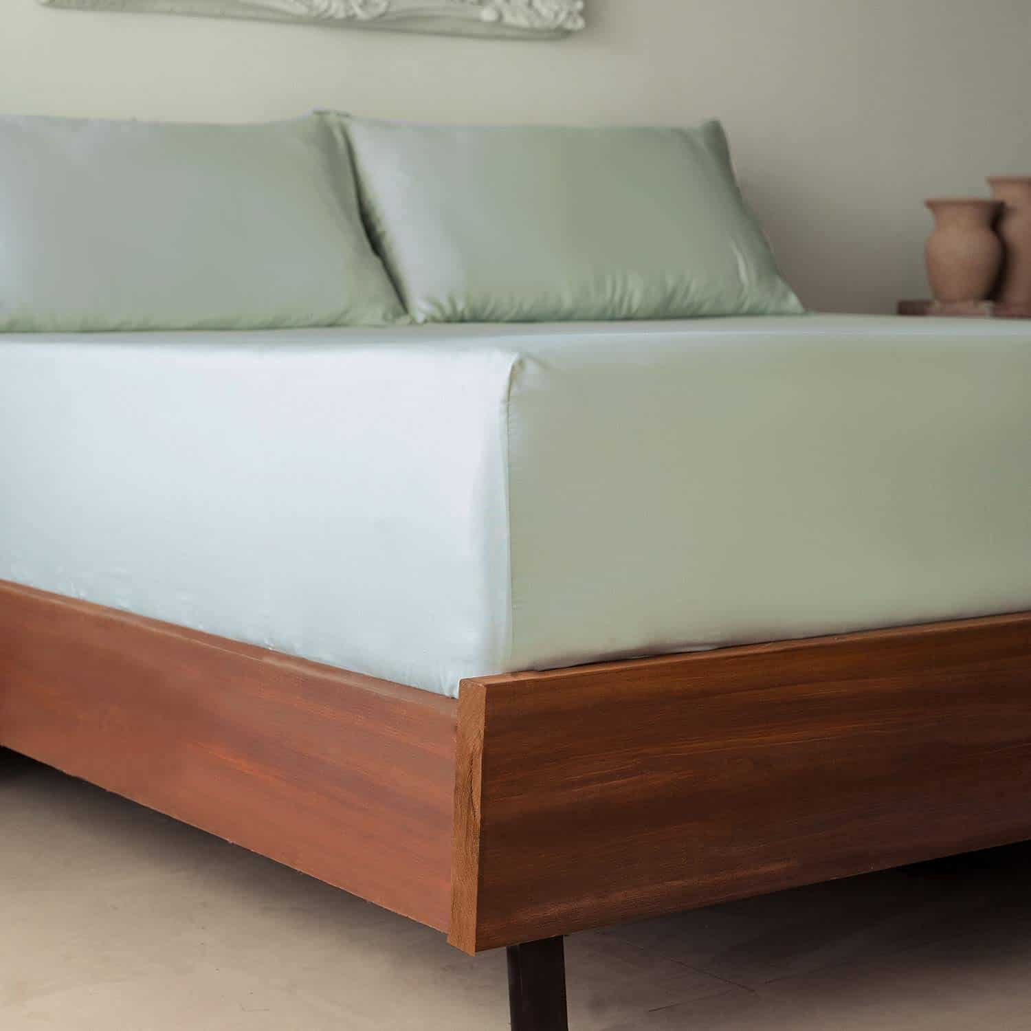 Sábana Ajustable Craftsworth 100% Algodón -Verde Claro