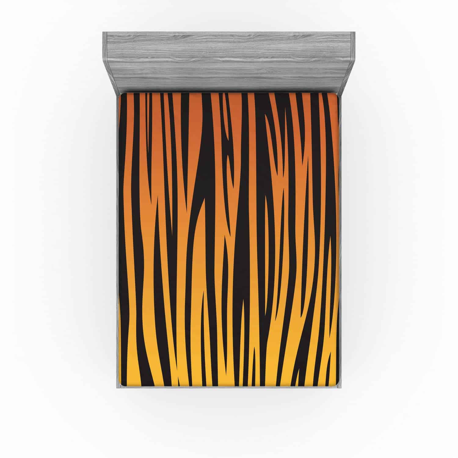 Lunarable Sábana Ajustable de Estampado Animal, Patrón de - Imagen 4