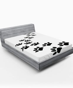 Sábana Ajustable Lunarable Animal, Ilustración de Huella de