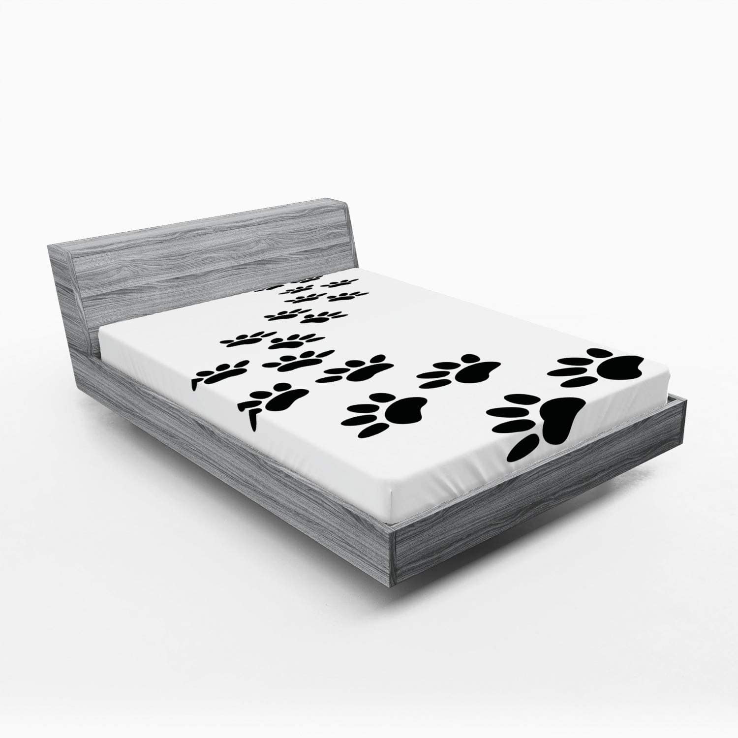 Sábana Ajustable Lunarable Animal, Ilustración de Huella de