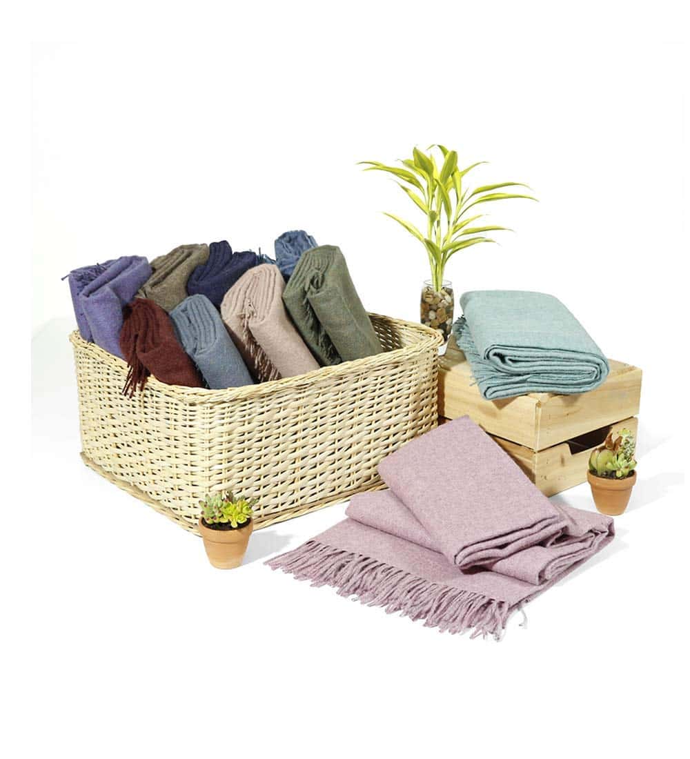 Manta de Alpaca 100% Baby Wool de Peso Ligero Diseño de - Imagen 6