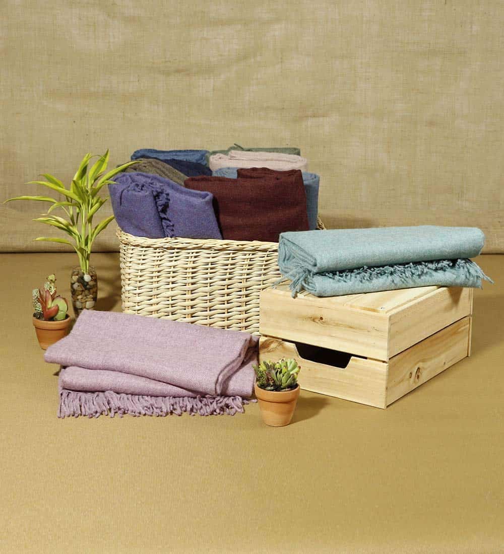 Manta de Alpaca 100% Baby Wool de Peso Ligero Diseño de - Imagen 7