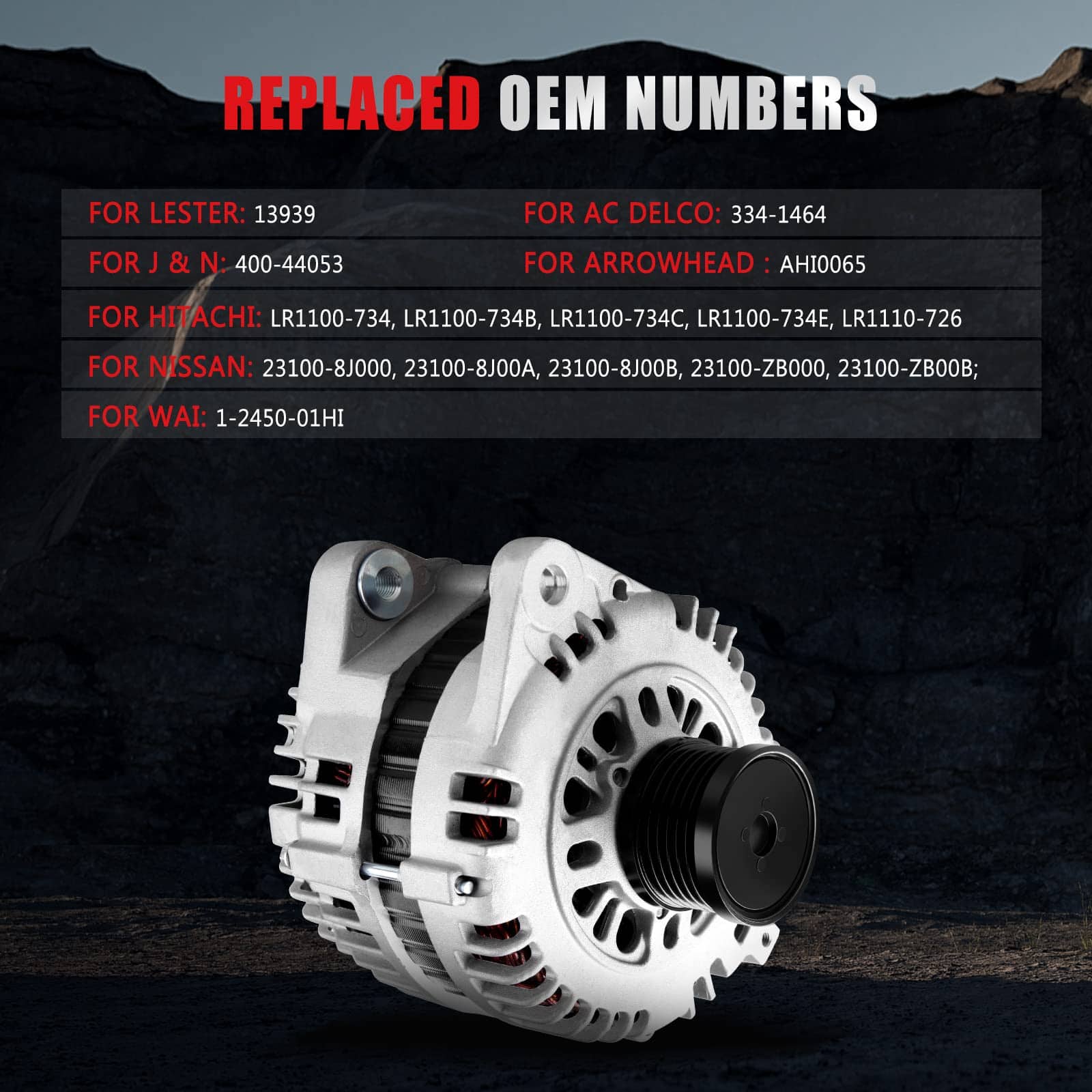 GDSMOTU 23100-8J000 400-44053 Nuevo Alternador Compatible - Imagen 4