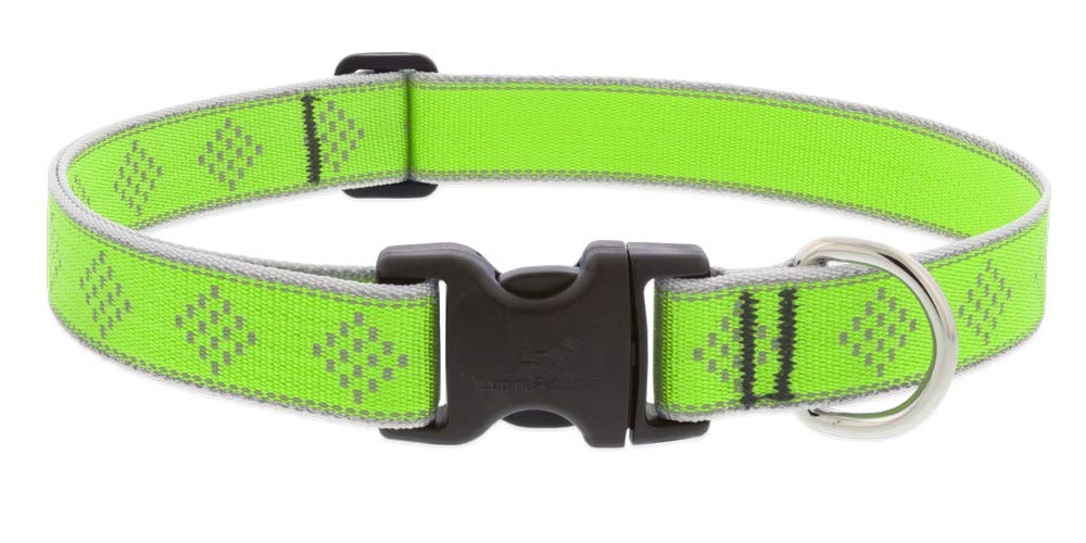 Collar para perro Lupine Reflectante 1" Ancho Verde