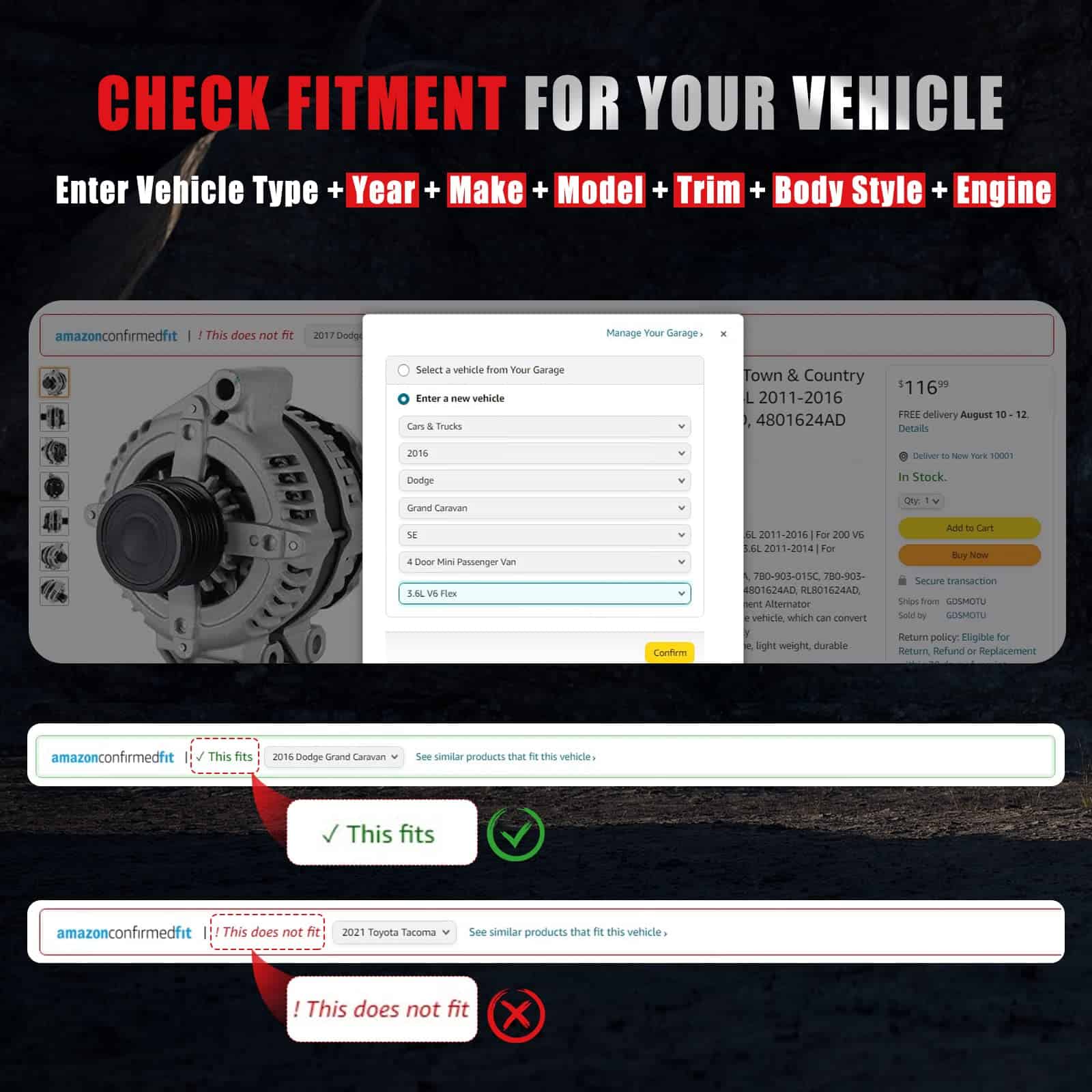 GDSMOTU AND0339 11150 11151 31100-RDJ-A01 Alternador - Imagen 8