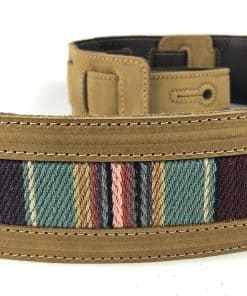 Correa de guitarra de cuero de grano completo inspirada en