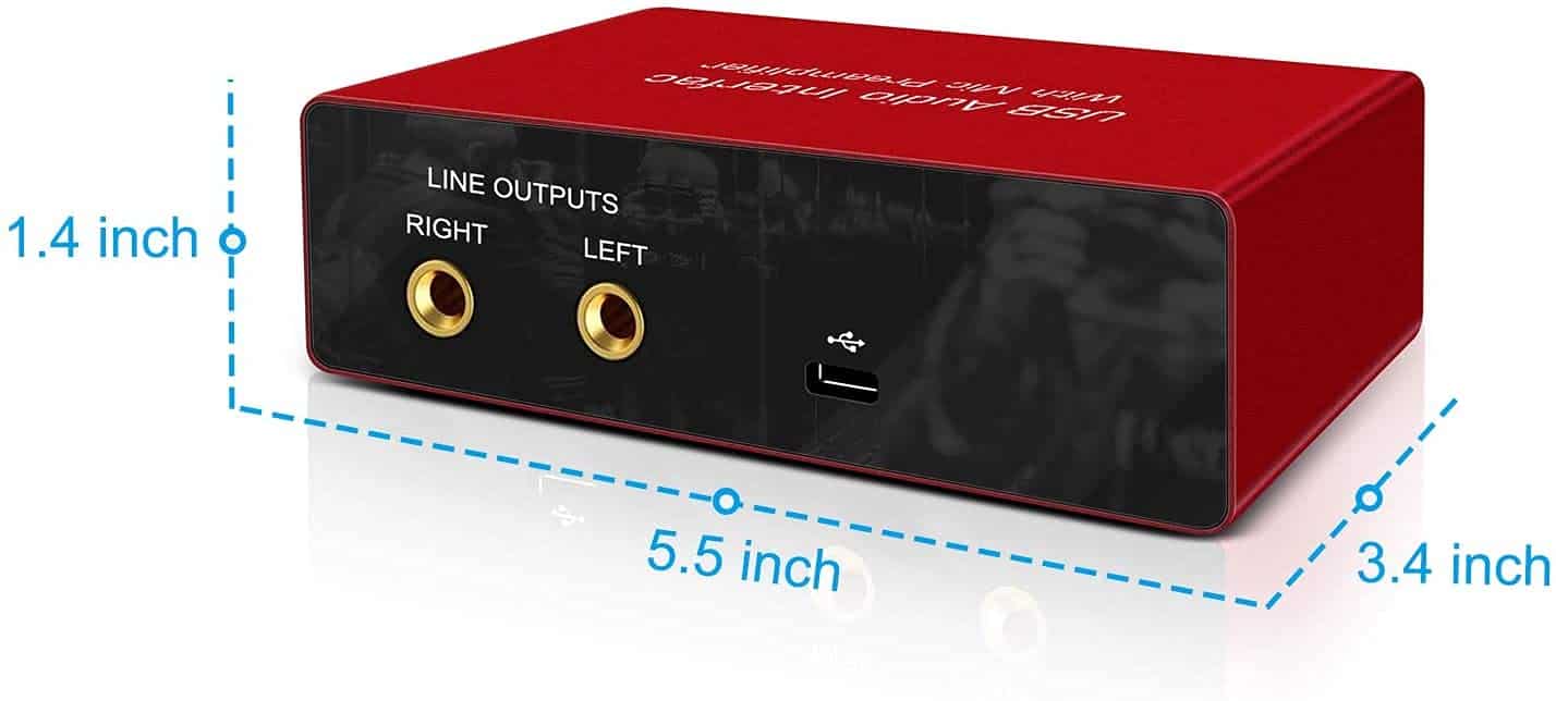 Interfaz de Audio USB con Preamplificador de Micrófono - Imagen 8