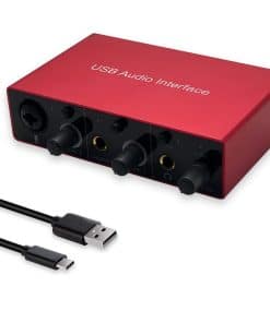 Interfaz de Audio USB con Preamplificador de Micrófono