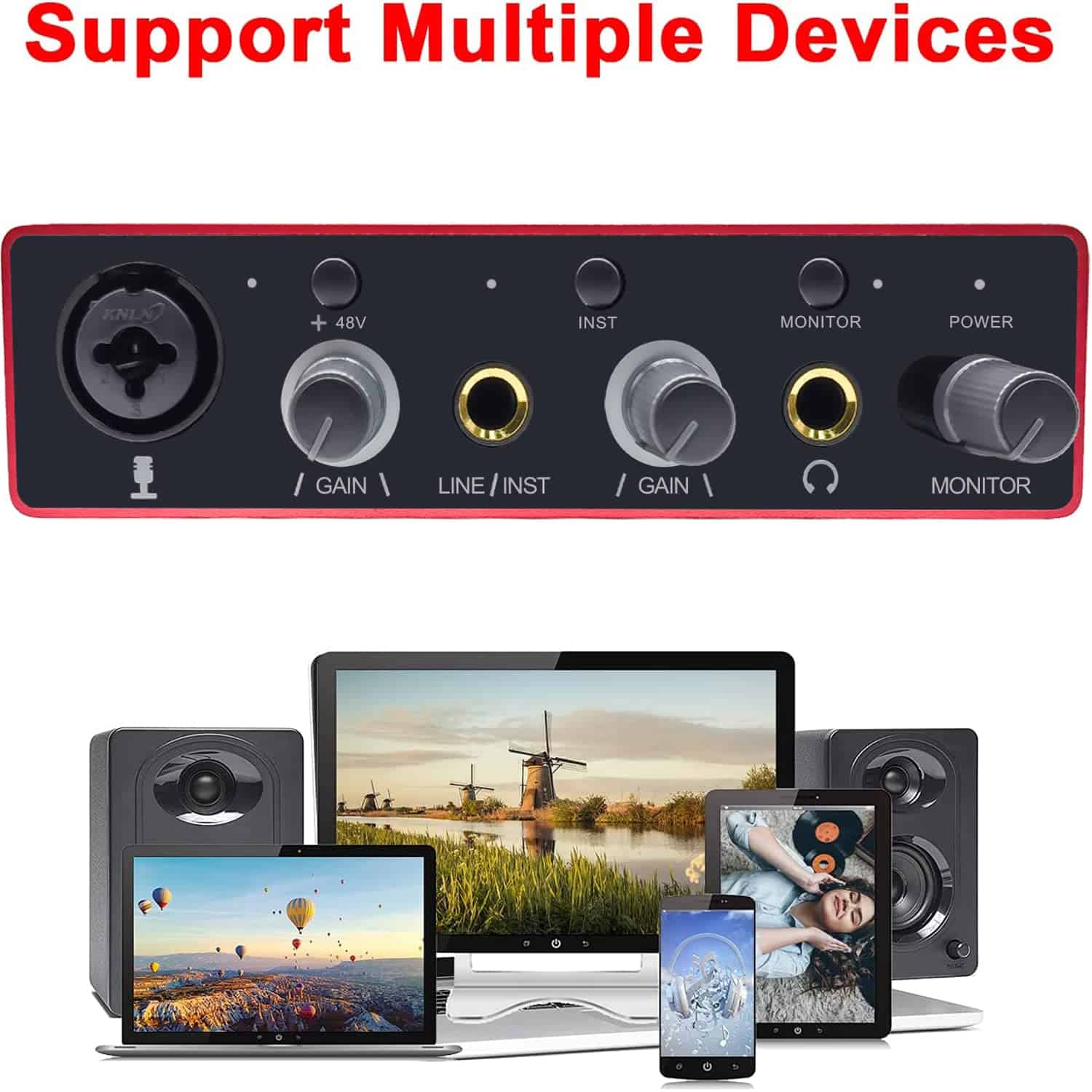 Interfaz de Audio USB con Preamplificador de Micrófono - Imagen 4