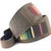 Correa de Guitarra de Cuero de Grano Completo -Whiskey Brown