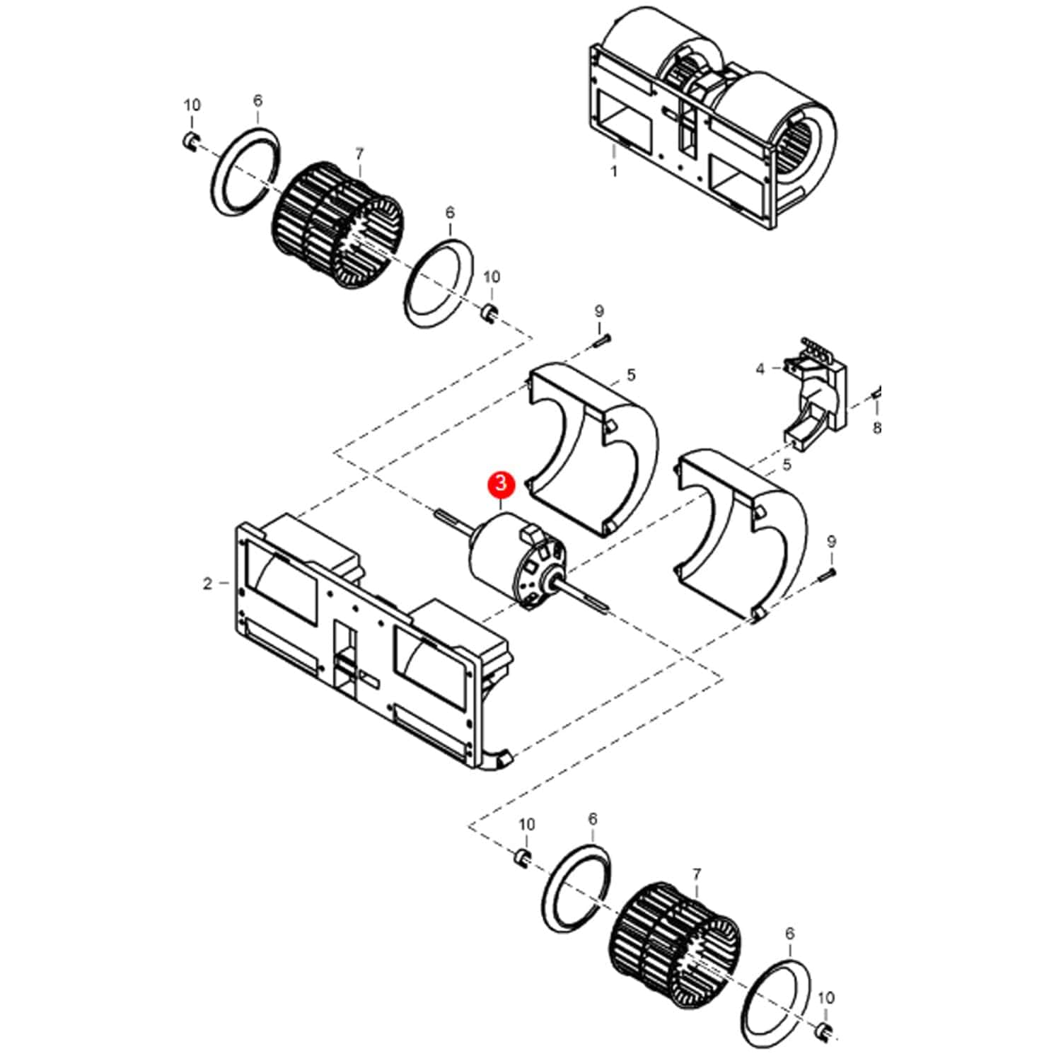 Motor del Ventilador del Calentador del Motor Soplador - Imagen 7