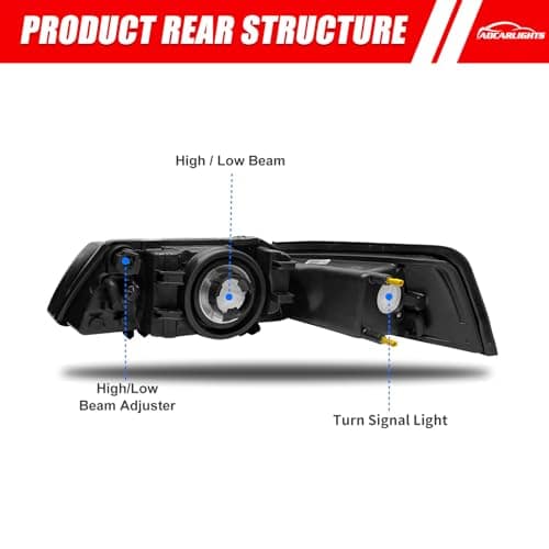 Faros Compatibles con Ford Mustang 1999 2000 2001 2002 2003 - Imagen 4