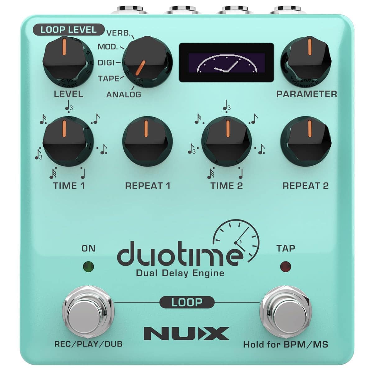 Pedal de Delay Estéreo NUX Duotime con Tiempo
