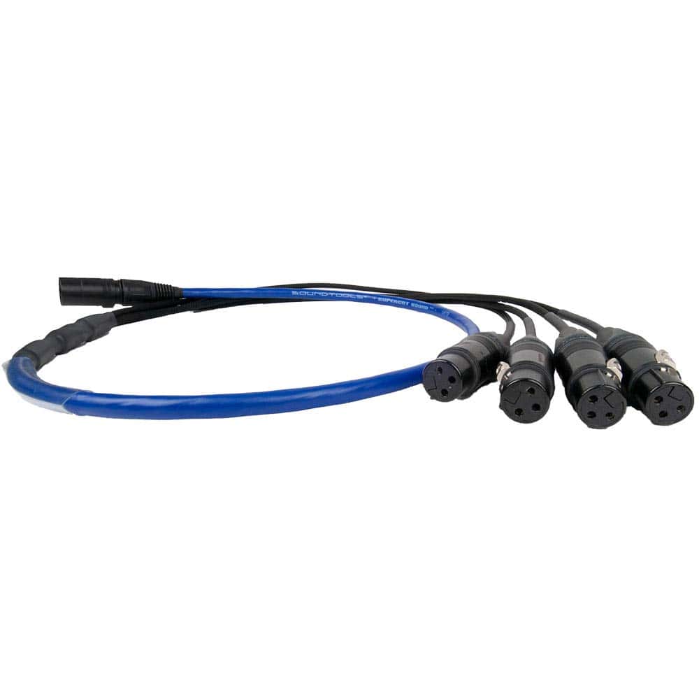 SuperCAT Sound Tails Male etherCON to Female Breakout XLR -