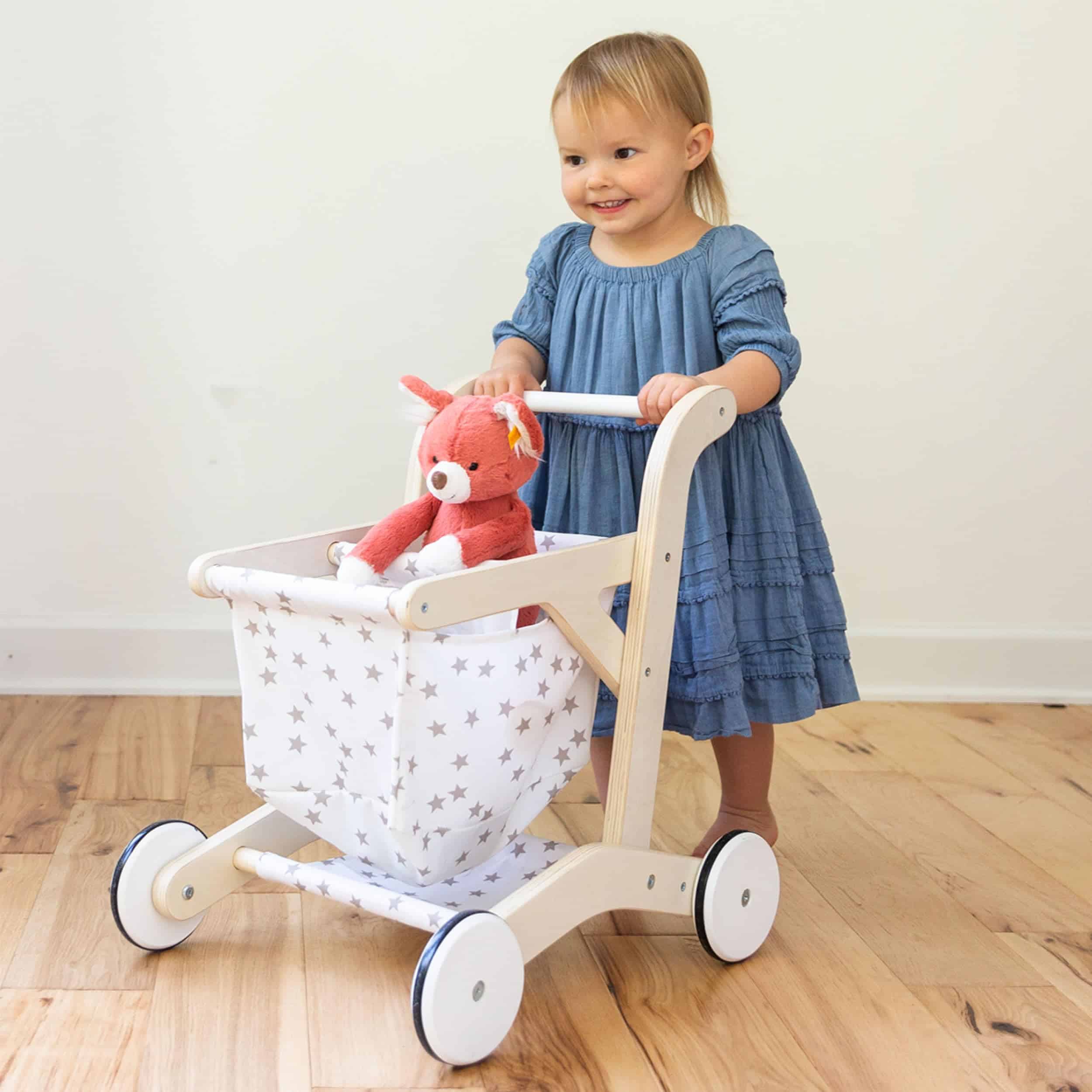 Carrito de Compras de Madera de HearthSong para Juego de - Imagen 3