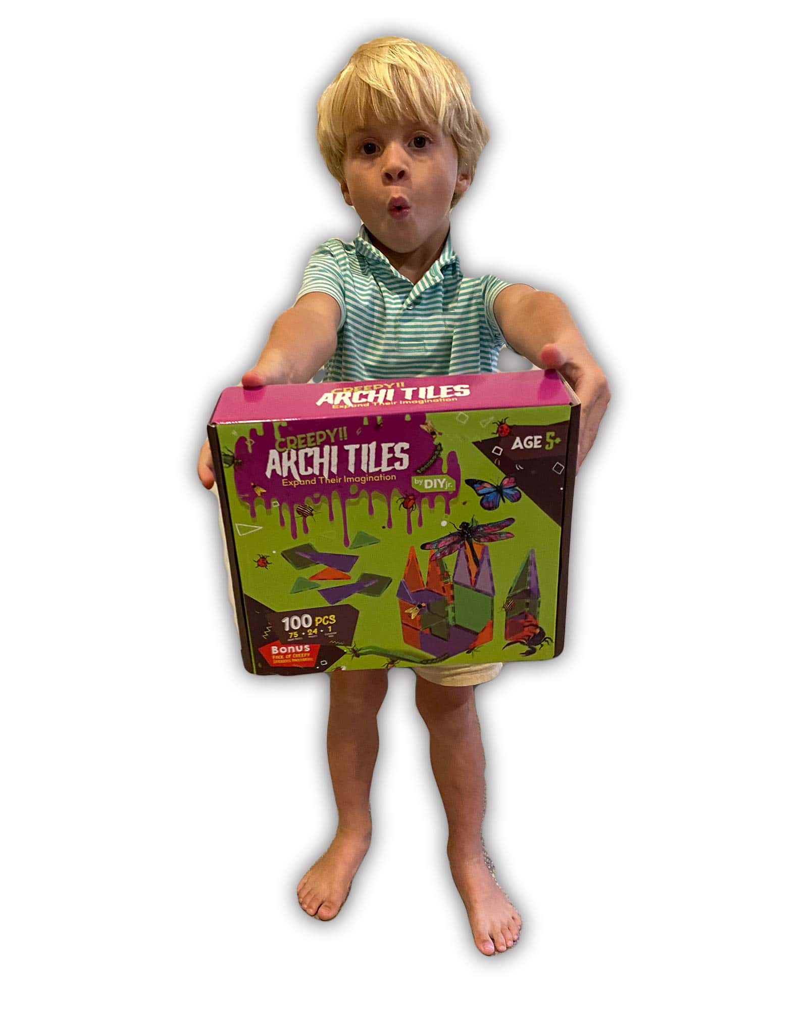 DIY jr Creepy Archi Tiles - Magnetic Tiles para Niños - - Imagen 6