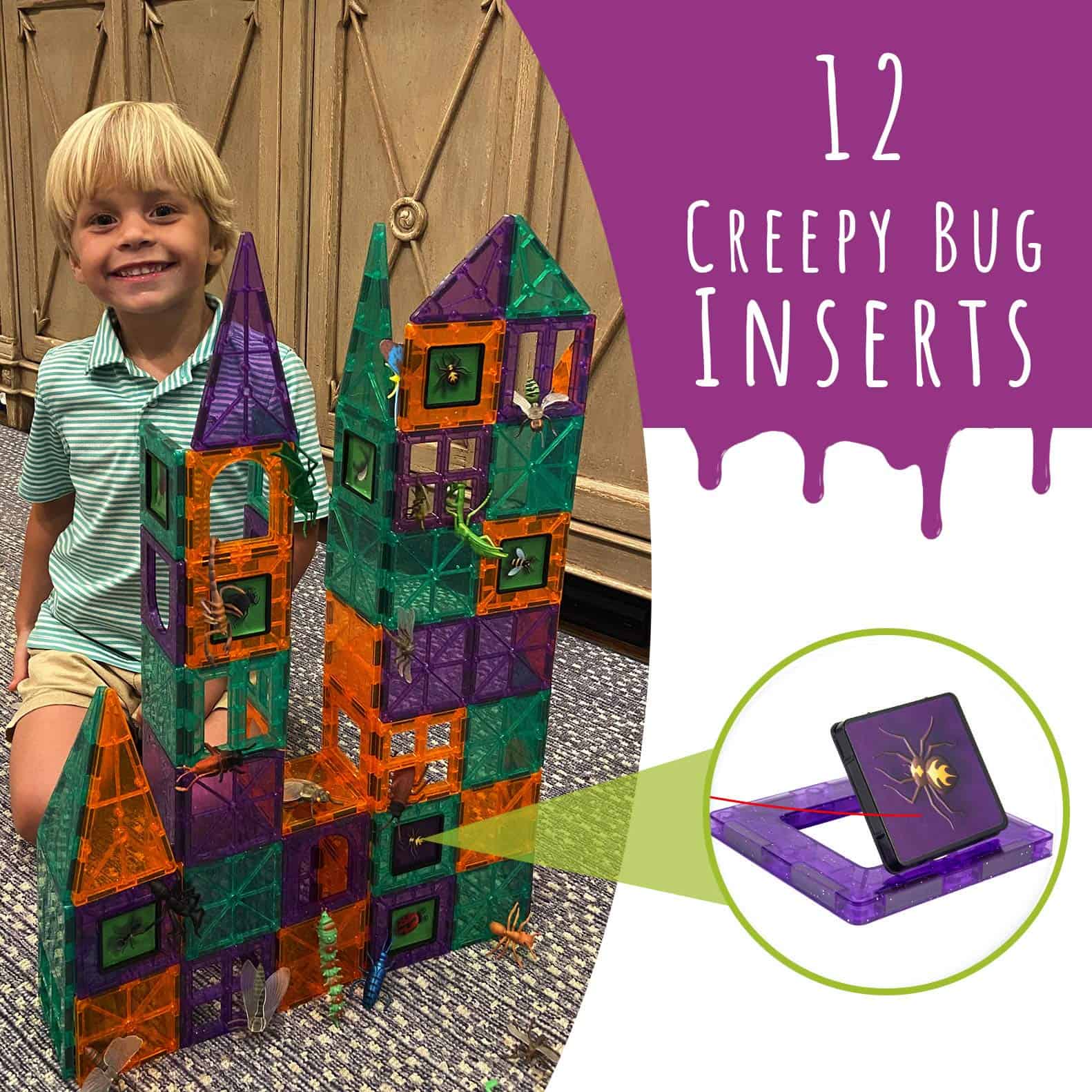 DIY jr Creepy Archi Tiles - Magnetic Tiles para Niños - - Imagen 3