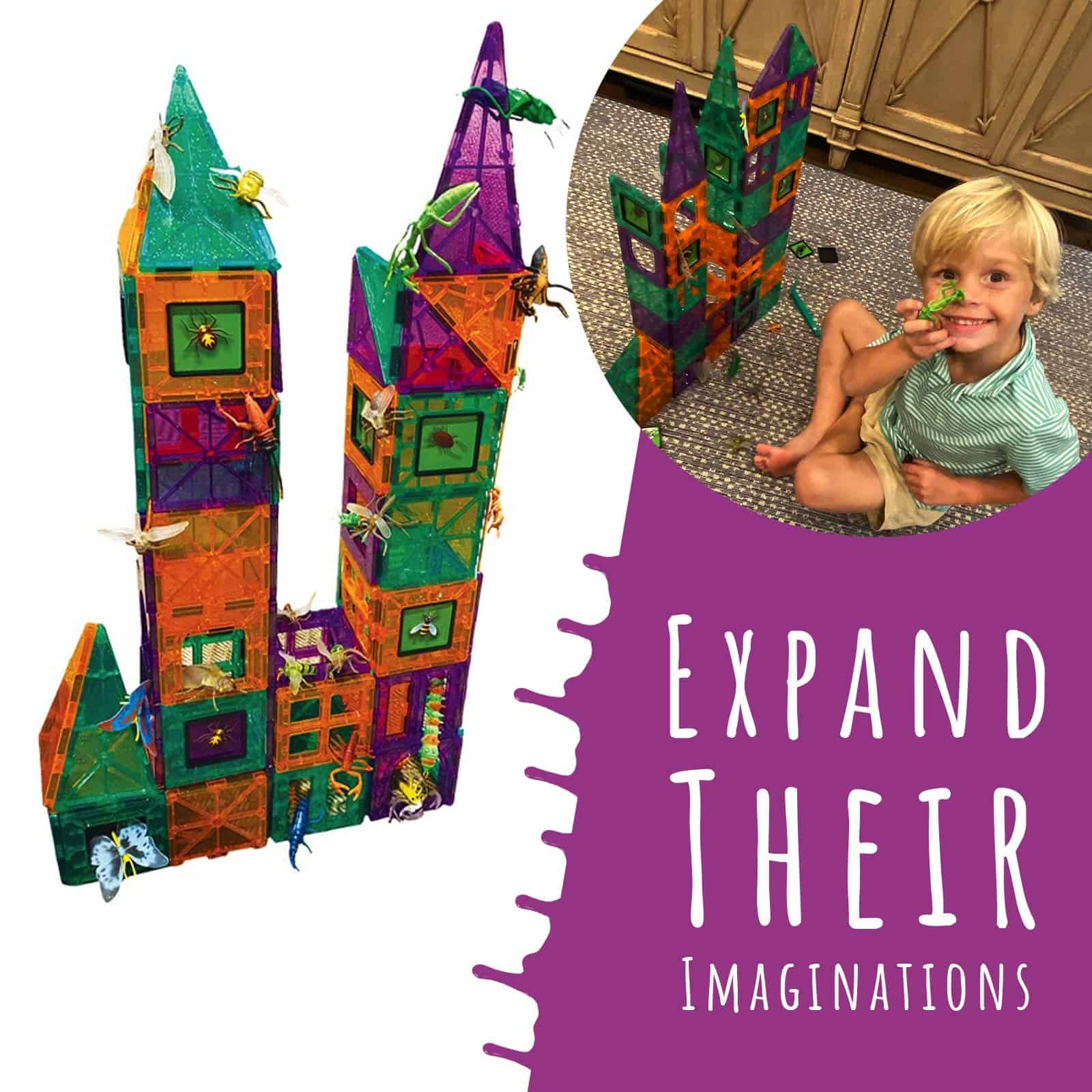 DIY jr Creepy Archi Tiles - Magnetic Tiles para Niños - - Imagen 4