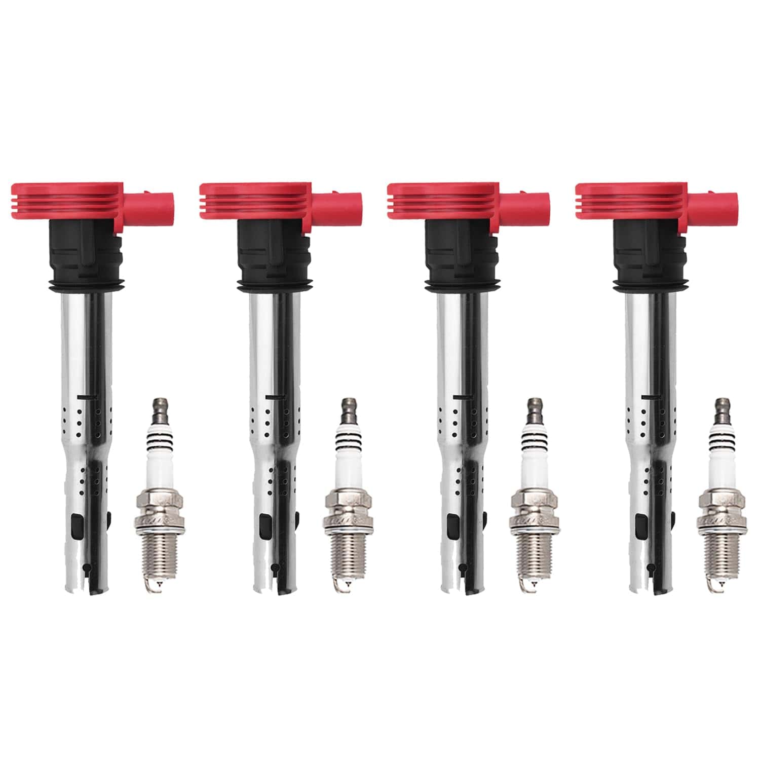 ENA Juego de 4 Bobinas de Encendido y Bujía de Platino