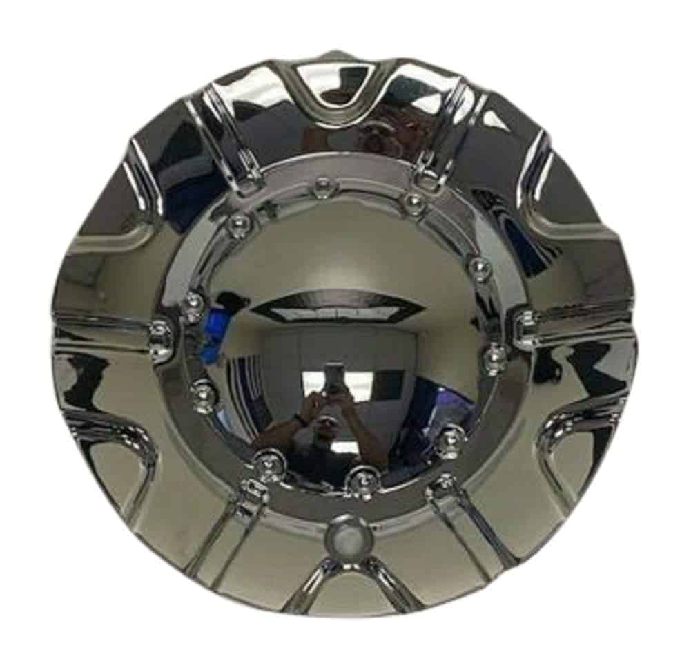 Centro de tapa de rueda cromada Akuza 504 Spur