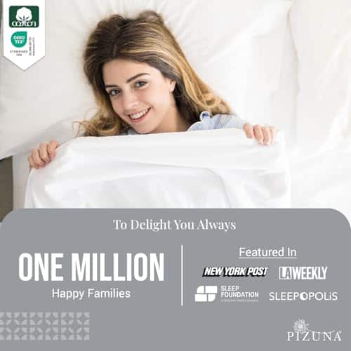 Sábana Plana Pizuna de Algodón Puro 100% Full Blanco (1 - Imagen 3