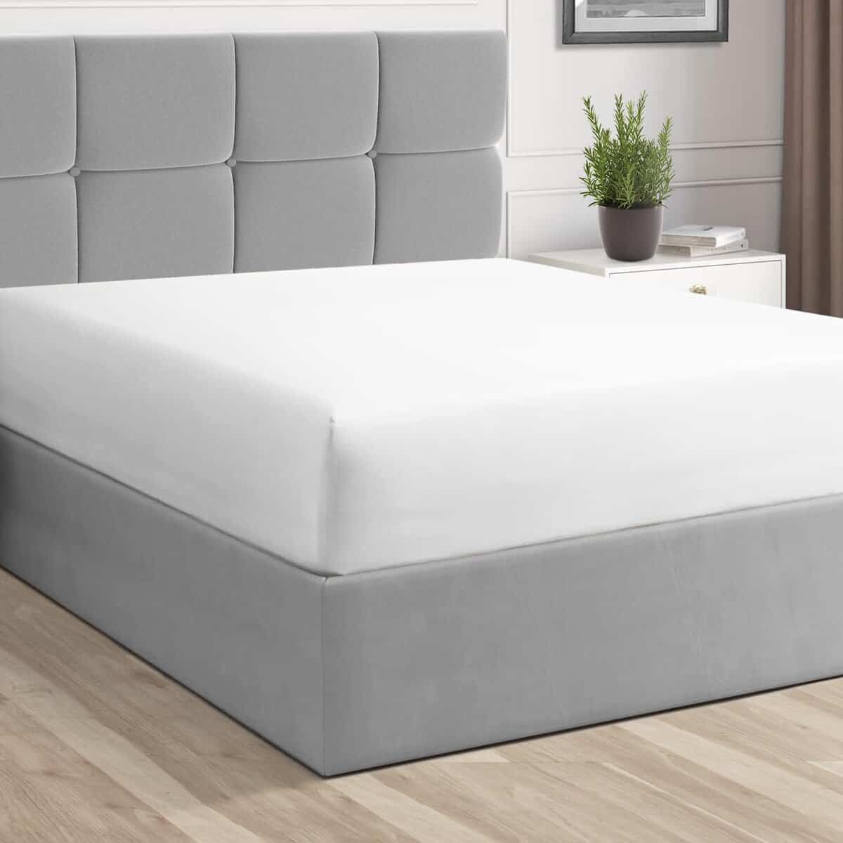 Sábana Ajustable Pizuna Pure 100% Algodón Tamaño Queen, 600