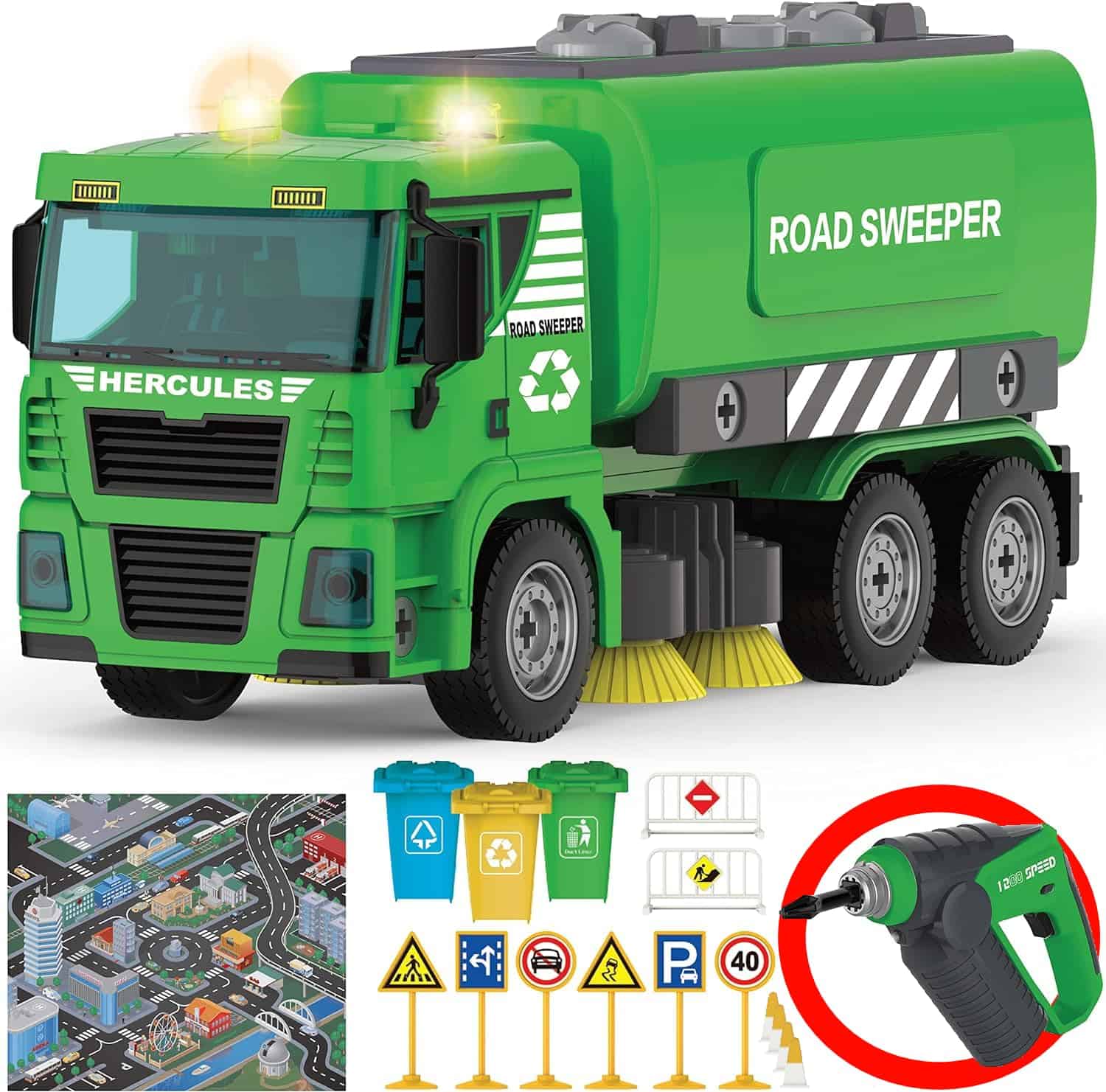 Juguete Barredora de Calles - 130 Pzs Juguete STEM de